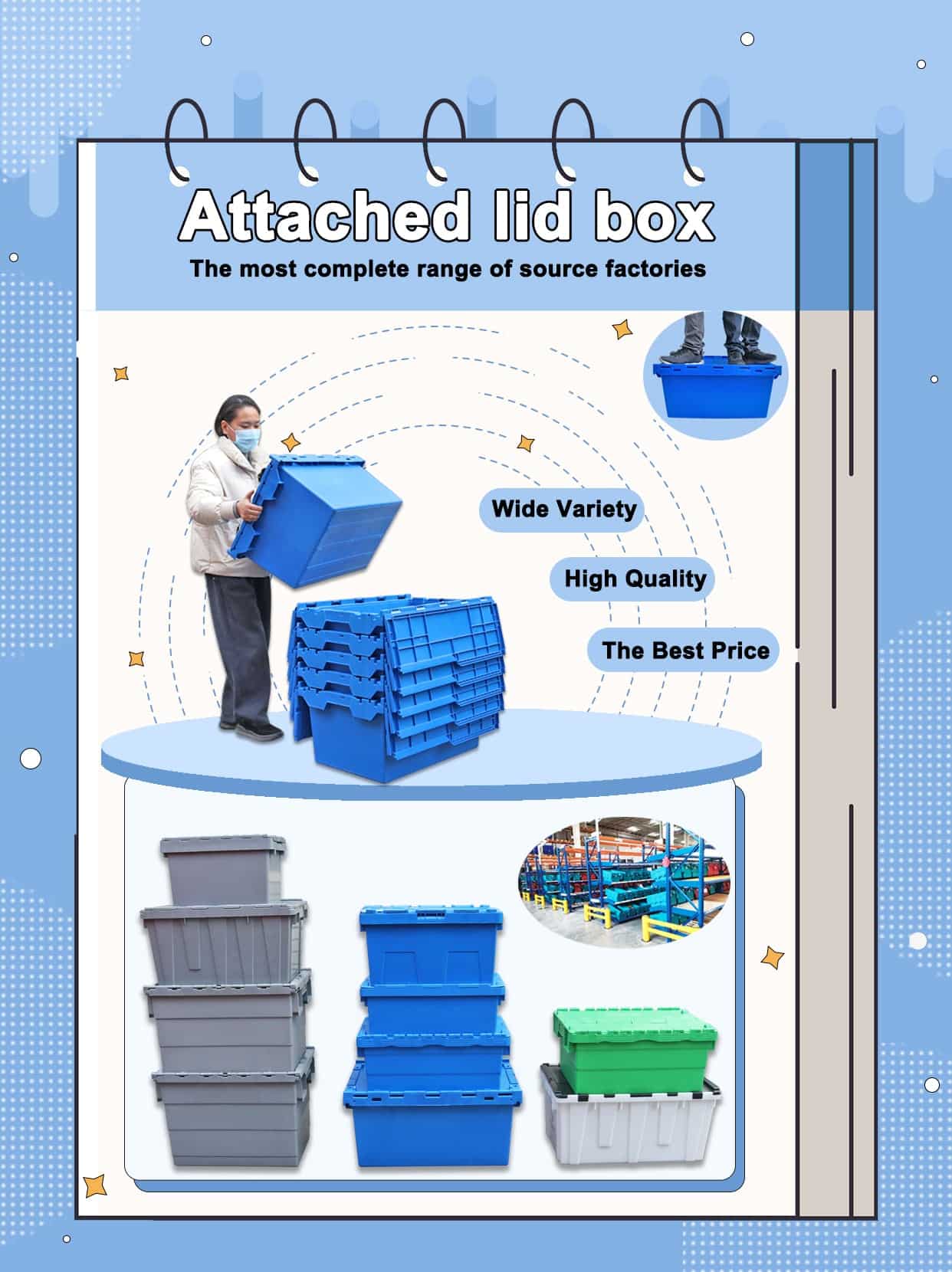 attached lid container